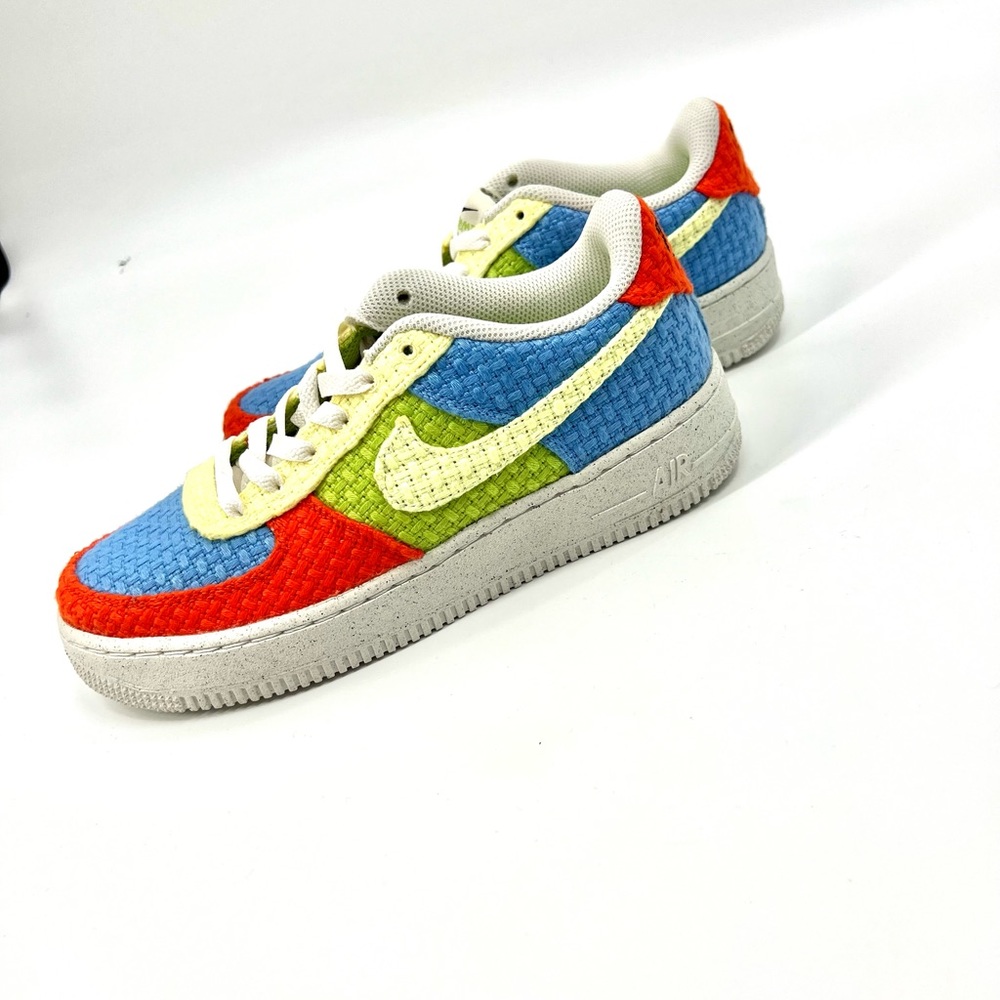 Air Force 1 LV8 Next Nature ‘University Blue/Vivid Green/Team Orange (GS) 6.5 - Picture 1 of 6